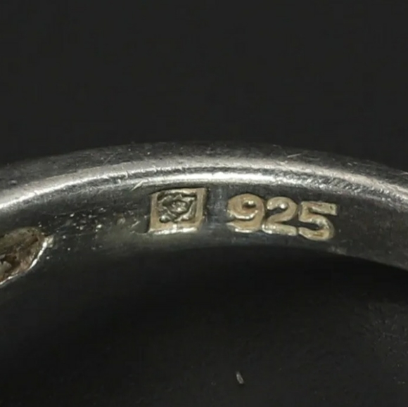 Sterling Silver Michelle Albala Garnet Heart Flower Cocktail Ring Size 8.75 - 4g - Picture 13 of 14